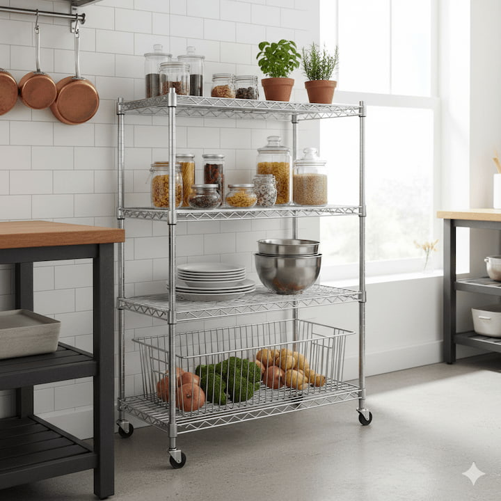 Compre as melhores prateleiras aramadas para cozinha na Pratecom